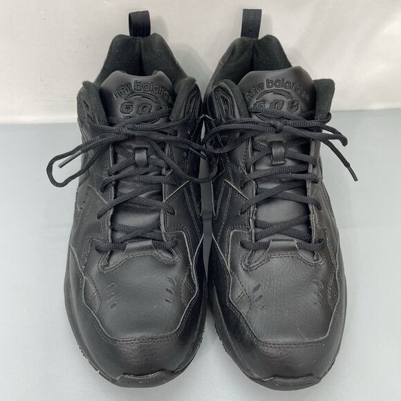 New Balance 608 Sneakers Shoes Training Athletic Comfort Leather Black Mens 13 - Picture 5 of 14